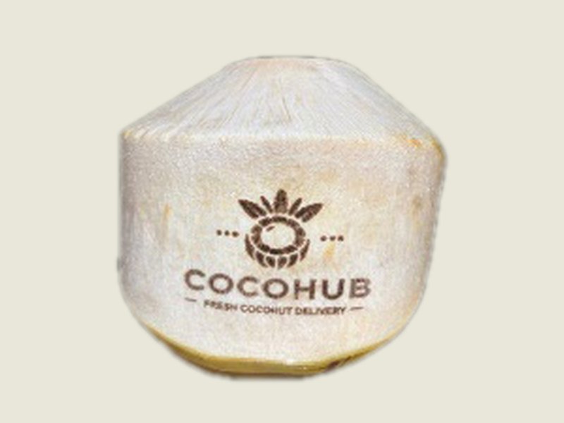Fully peeled, with logo