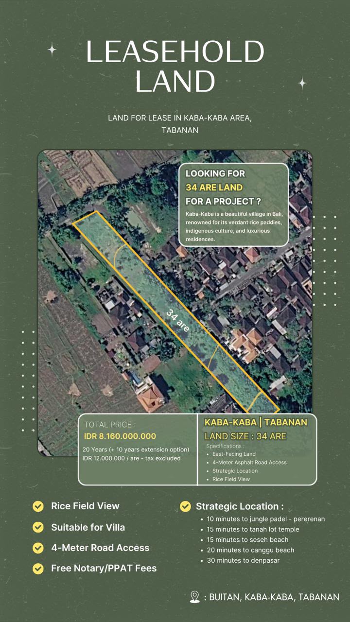 KABA KABA LAND FOR VILLA DEVELOPMENT