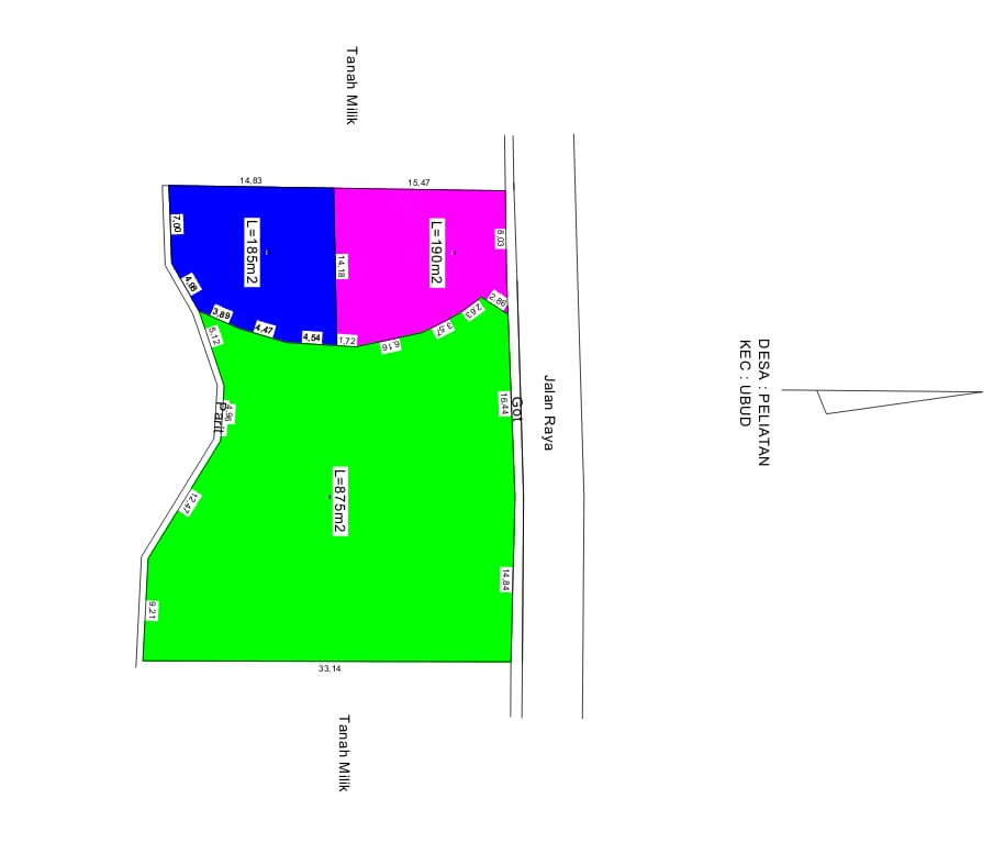 LAND CLOSE TO UBUD CENTER FOR LEASED