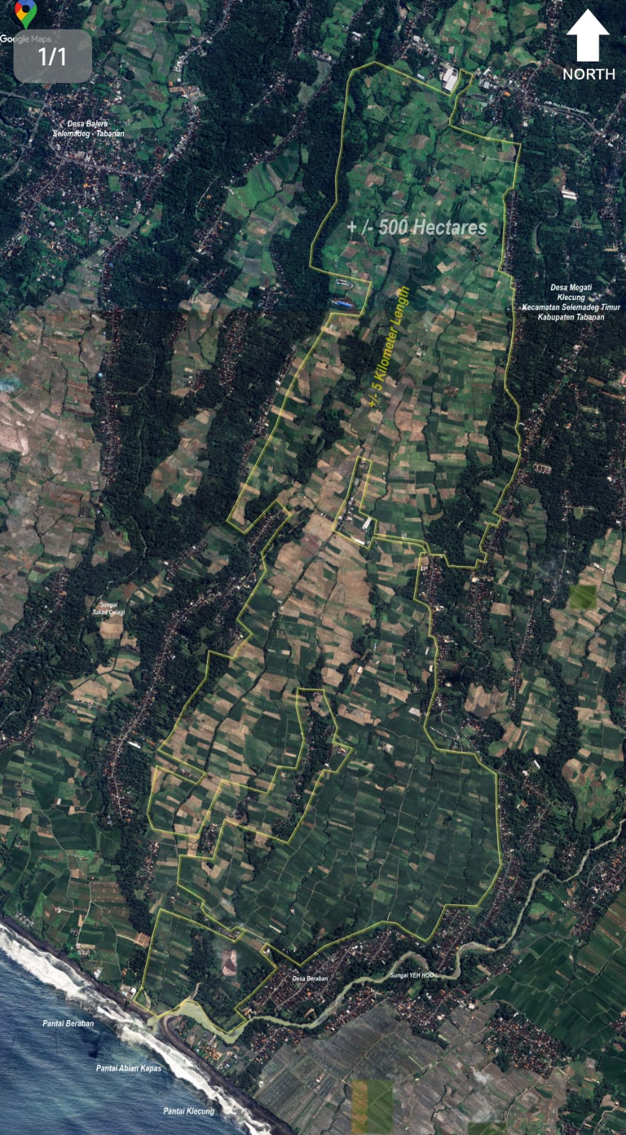 FOR SALE — EXCEPTIONAL 500-HECTARE DEVELOPMENT SITE IN TABANAN, BALI
